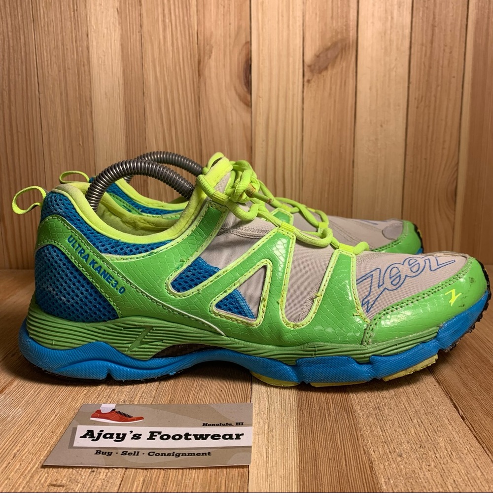 ZOOT Ultra Kane 3.0 Women’s Green Blue Size: 10.5 Running Gym Trail Shoes